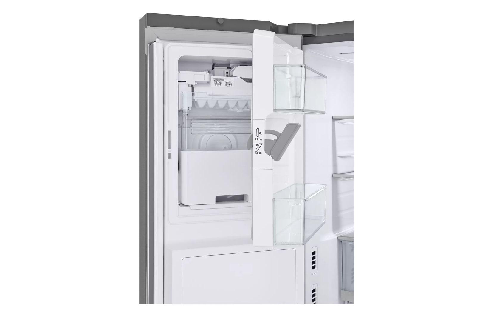 Lg LRYKS3106S 31 Cu. Ft. Smart Standard-Depth Max™ French Door Refrigerator With Four Types Of Ice And Mirror Instaview®
