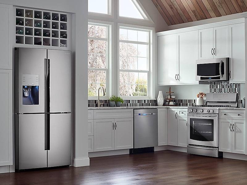 Samsung NX58F5700WS 5.8 Cu. Ft. Gas Range With True Convection In Stainless Steel