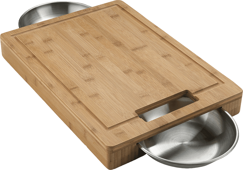 Napoleon Bbq 70012 Cutting Board With Stainless Steel Bowls