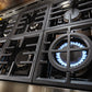 Kitchenaid KFGC506JMH Kitchenaid® 36'' Smart Commercial-Style Gas Range With 6 Burners - Milkshake
