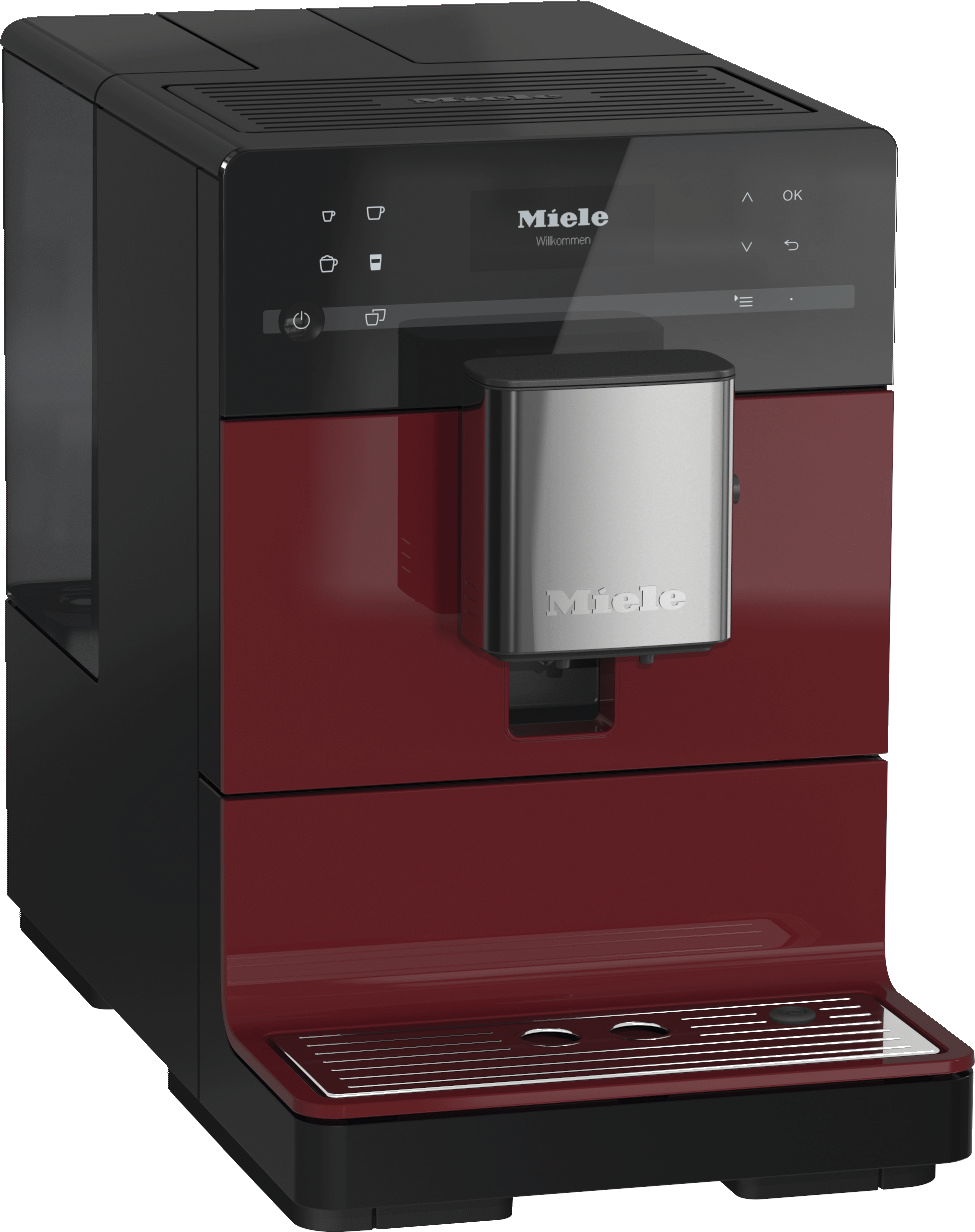 Miele CM5310 SILENCE RED  Countertop Coffee Machine With Onetouch For Two For The Ultimate In Coffee Enjoyment.