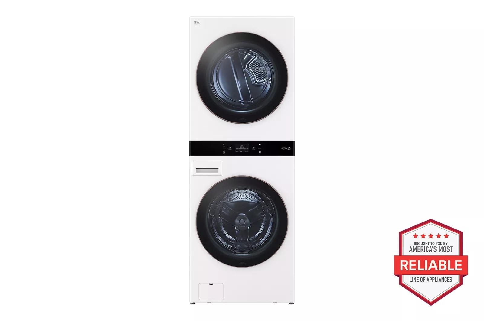 Lg SWWG50W4 Lg Studio Washtower™ Smart Front Load 5.0 Cu. Ft. Washer And 7.4 Cu. Ft. Gas Dryer With Center Control™