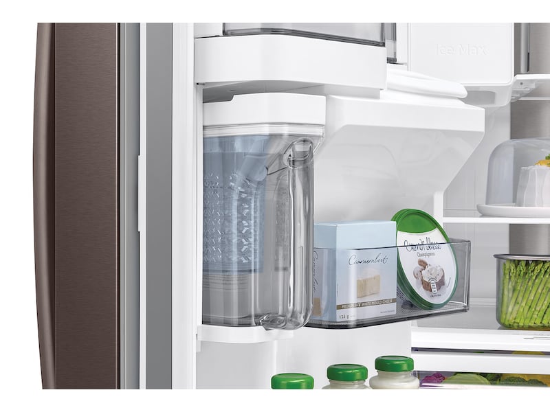 Samsung RF22R7351DT 22 Cu. Ft. Food Showcase Counter Depth 4-Door French Door Refrigerator In Tuscan Stainless Steel