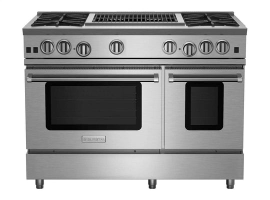 Bluestar RNB484CBV2 48" Rnb Series Range With 24" Charbroiler