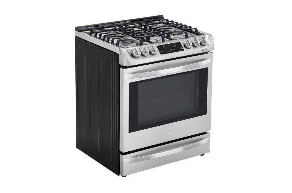 Lg LSD4913ST 6.3 Cu. Ft. Smart Wi-Fi Enabled Dual Fuel Slide-In Range With Probake Convection® And Easyclean®