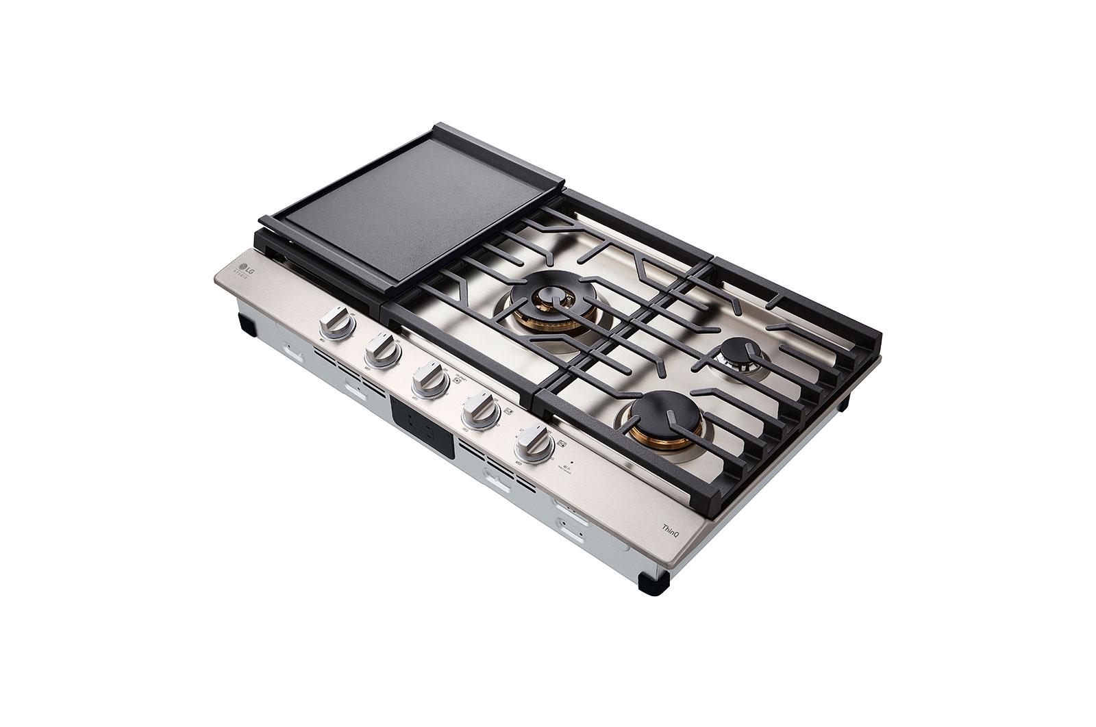 Lg CBGS3628S Lg Studio 36" Ultraheat™ Gas Cooktop With Easyclean®