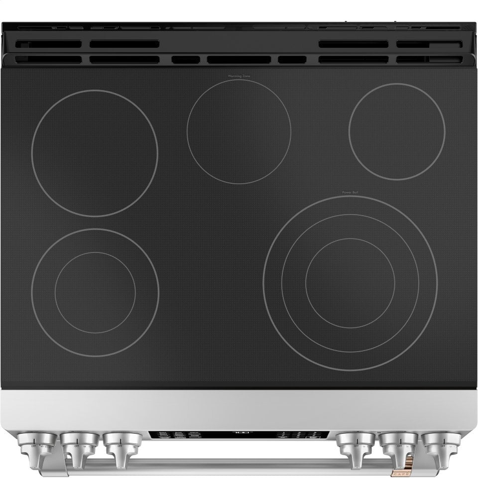 Cafe CES700P2MS1 Café 30" Smart Slide-In, Front-Control, Radiant And Convection Range