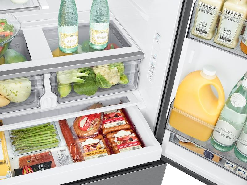 Samsung RF27CG5100SR 27 Cu. Ft. Mega Capacity Counter Depth 3-Door French Door Refrigerator With Dual Auto Ice Maker In Stainless Steel