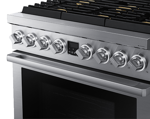 Dacor DOP36T86GLS Transitional 36" Gas Range, Silver Stainless Steel, Natural Gas/Liquid Propane