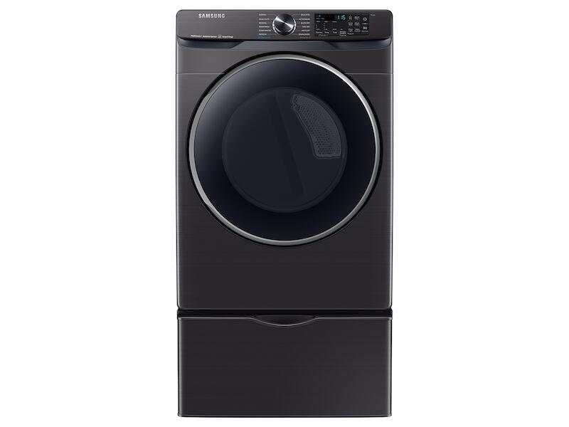 Samsung DVE50A8500V 7.5 Cu. Ft. Smart Electric Dryer With Steam Sanitize+ In Brushed Black