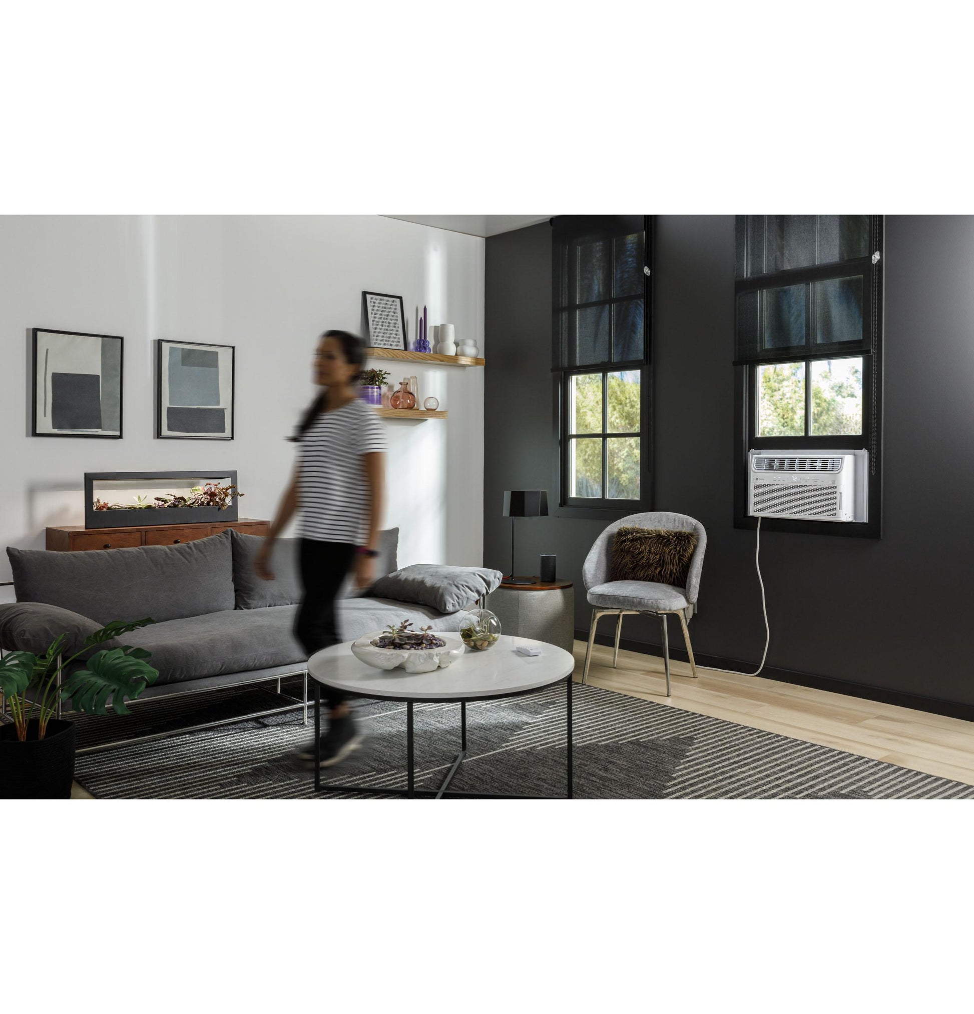 Ge Appliances AHTR10AC Ge Profile™ Energy Star® 10,000 Btu Inverter Smart Ultra Quiet Window Air Conditioner For Medium Rooms Up To 450 Sq. Ft.