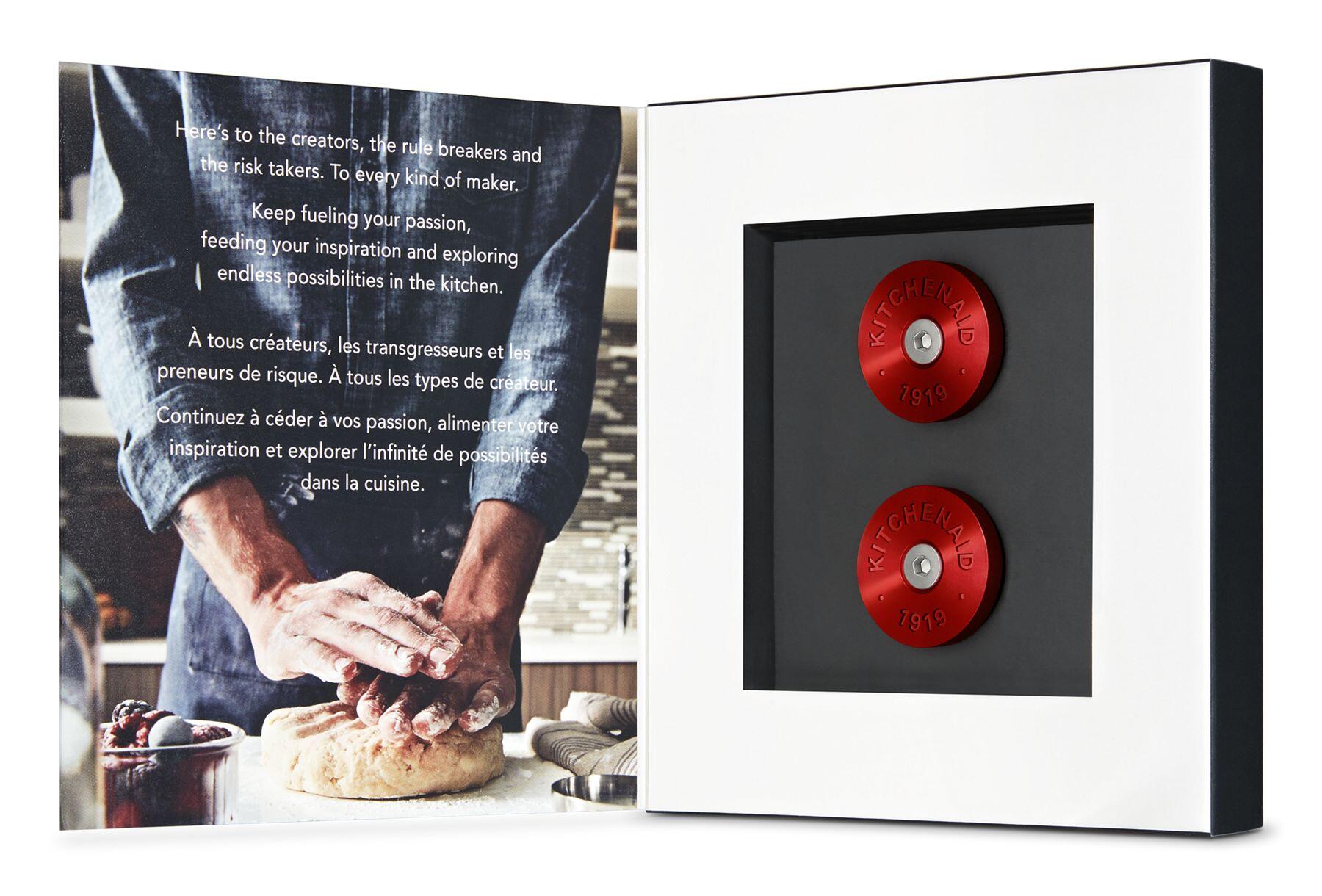 Kitchenaid W11368841RE Kitchenaid® Commercial-Style Range Handle Medallion Kit - Red