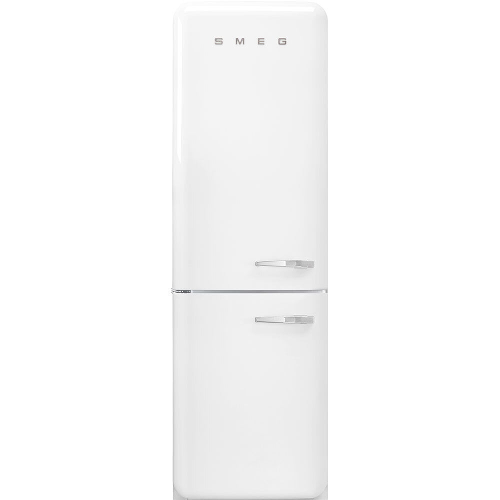 Smeg FAB32ULWH3 '50S Style No Frost' Fridge-Freezer, White, Left Hand Hinge, 60 Cm (Approx 24")