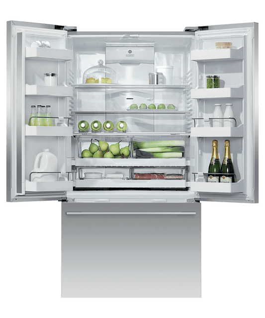 Fisher & Paykel RF201ADUSX5N Freestanding French Door Refrigerator Freezer, 36", 20.1 Cu Ft, Ice & Water