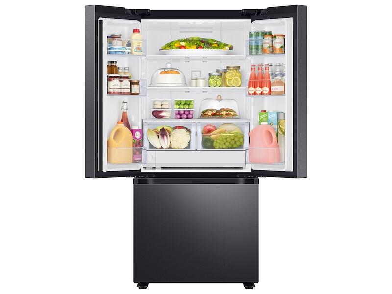 Samsung RF22A4121SG 22 Cu. Ft. Smart 3-Door French Door Refrigerator In Black Stainless Steel
