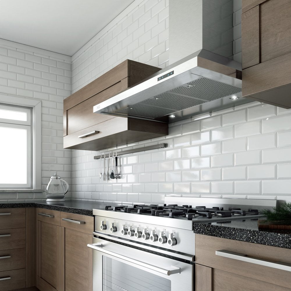 Xo Appliance XOV30SC 30" 600/395 Cfm Italian Made Wall Chimney Range Hood Stainless