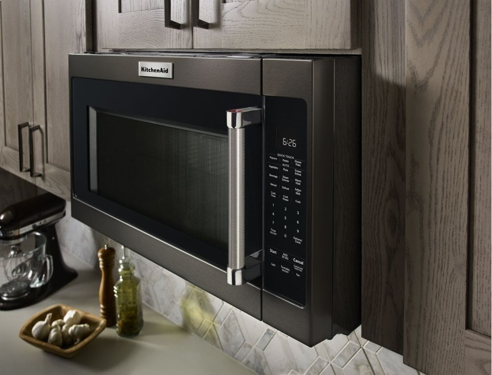 Kitchenaid KMHS120EBS 1000-Watt Microwave With 7 Sensor Functions - 30" - Black Stainless Steel With Printshield&#8482; Finish