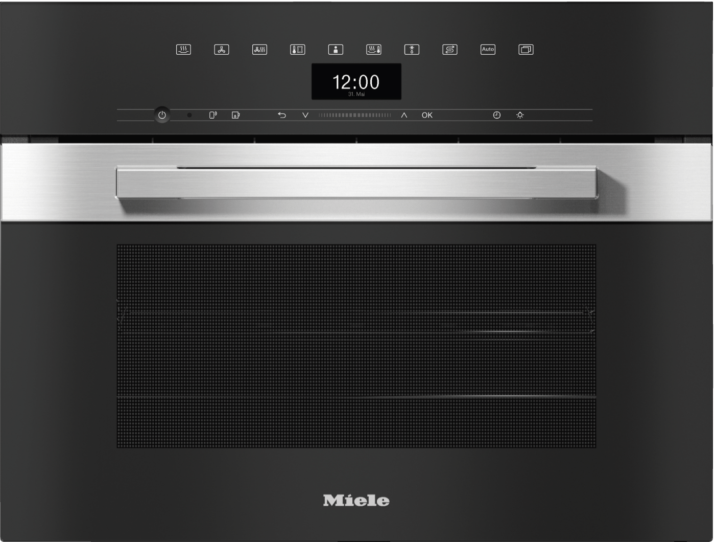 Miele DGC7440AMCLEANTOUCHSTEEL Dgc 7440 Am - 24" Compact Combi-Steam Oven Xl For Steam Cooking, Baking, Roasting With Networking + Brilliantlight.