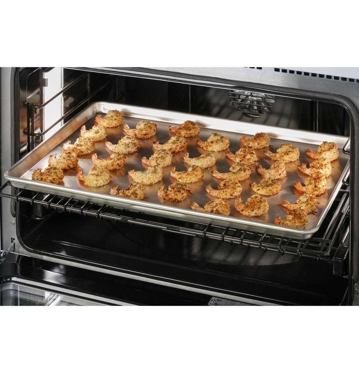 Cafe C2Y486P4TW2 Café™ 48" Smart Dual-Fuel Commercial-Style Range With 6 Burners And Griddle (Natural Gas)