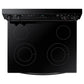 Samsung NE63A6111SB 6.3 Cu. Ft. Smart Freestanding Electric Range With Steam Clean In Black