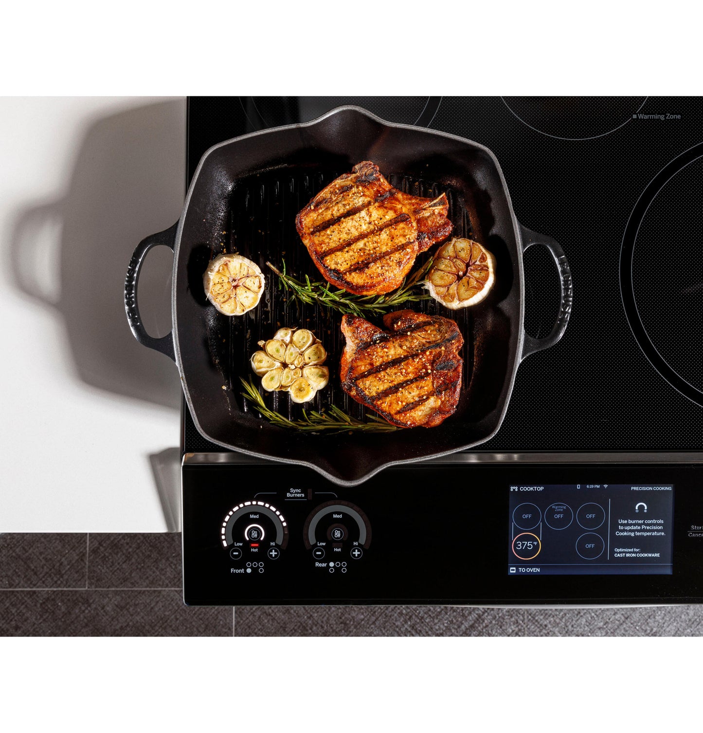 Ge Appliances PHS93XYPFS Ge Profile™ 30" Smart Slide-In Front-Control Induction Fingerprint Resistant Range With In Oven Camera