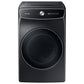 Samsung DVE60A9900V 7.5 Cu. Ft. Smart Dial Electric Dryer With Flexdry™ And Super Speed Dry In Brushed Black
