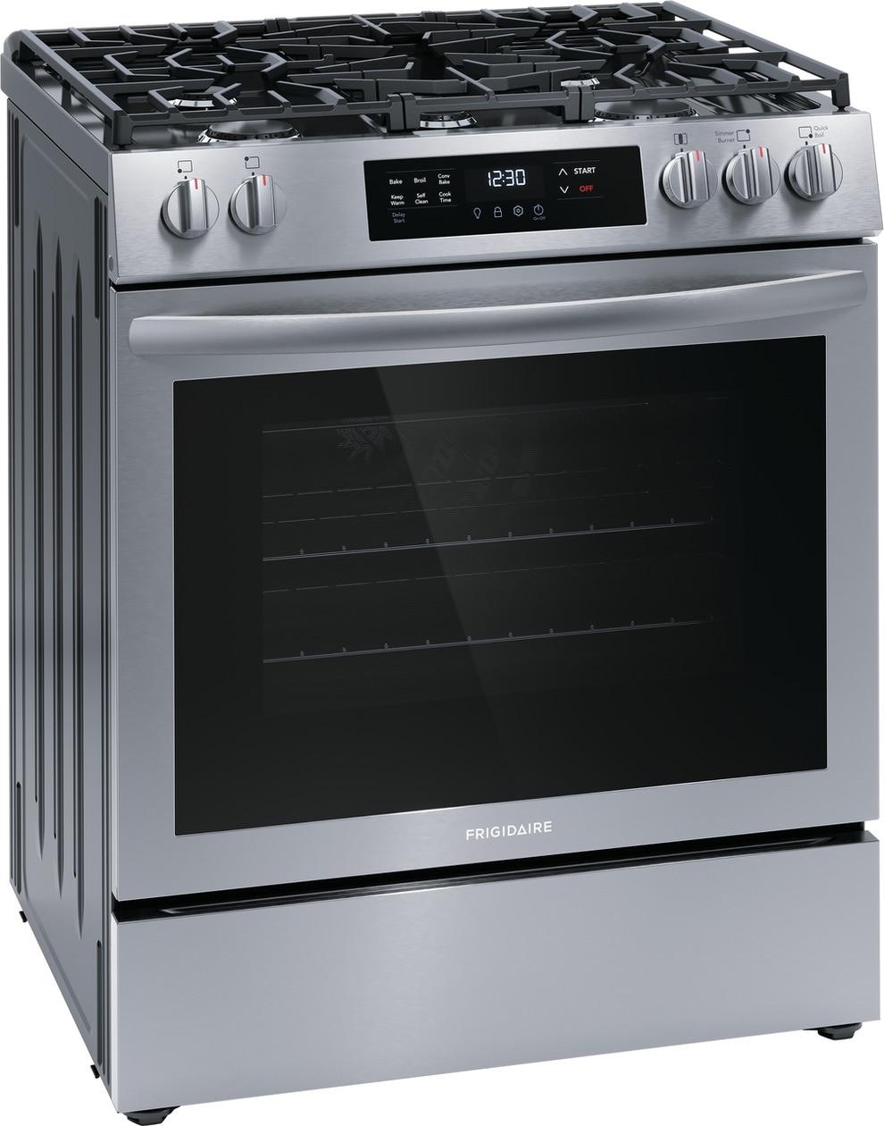 Frigidaire FCFG3083AS Frigidaire 30" Front Control Gas Range With Convection Bake