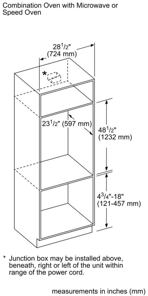 Thermador POM301W 30-Inch Professional Combination Wall Oven