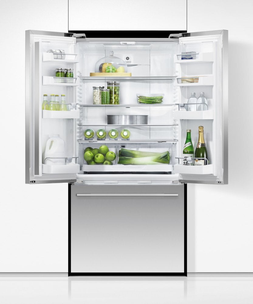Fisher & Paykel RF170ADJX4 Freestanding French Door Refrigerator Freezer, 32", 16.9 Cu Ft, Ice