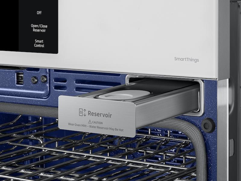 Samsung NV51CB700D12 Bespoke 30" White Glass Double Wall Oven With Ai Pro Cooking™ Camera