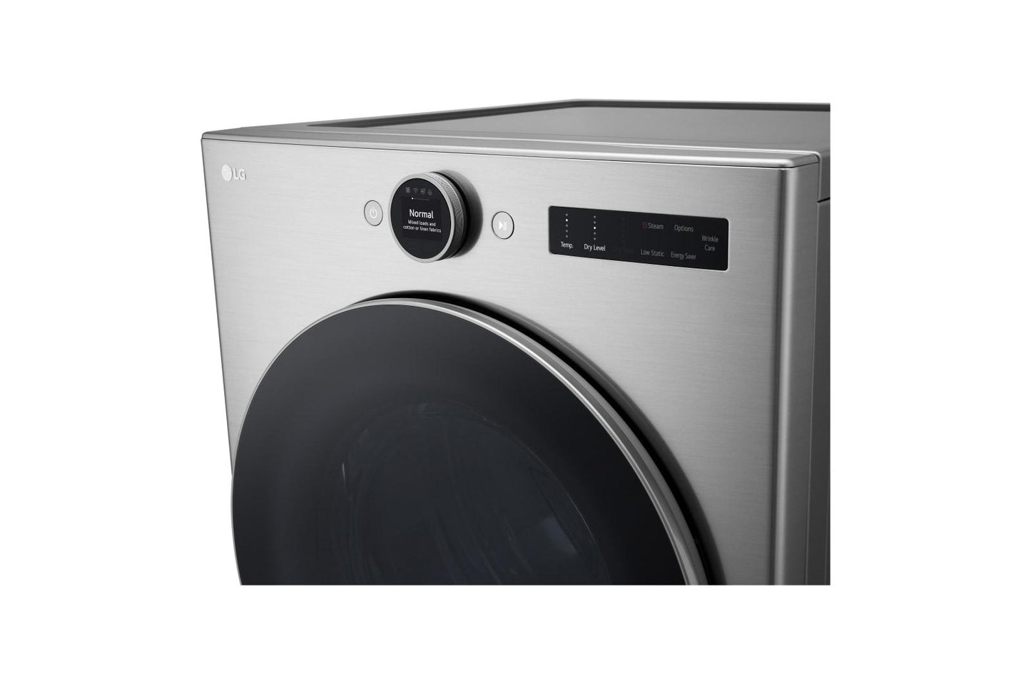 Lg DLGX5501V 7.4 Cu. Ft. Ultra Large Capacity Smart Front Load Gas Dryer With Sensor Dry & Steam Technology