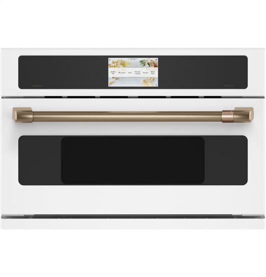 Cafe CSB913P4NW2 Café 30" Smart Five In One Oven With 120V Advantium® Technology