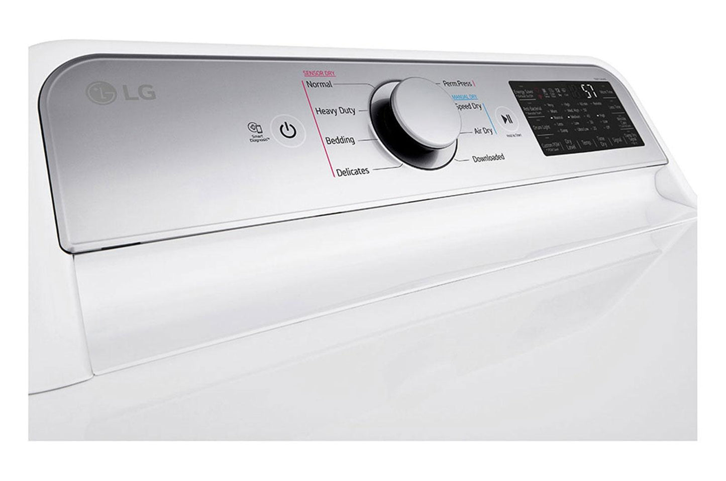Lg DLG7401WE 7.3 Cu. Ft. Ultra Large Capacity Smart Wi-Fi Enabled Rear Control Gas Dryer With Easyload&#8482; Door