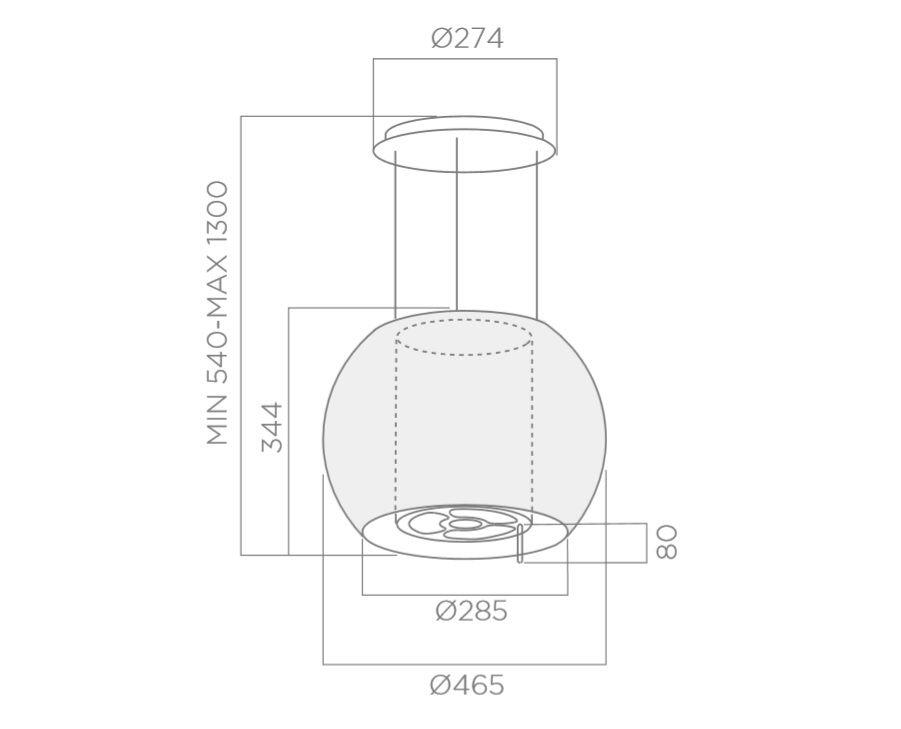 Elica EST319GL Star Usa 1Ebm Tc3I 1H3L Ix/F