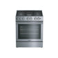 Blomberg Appliances BDF30522SS 30In Dual Fuel 5 Burner Range With 5.7 Cu Ft Self Clean Oven, Slide-In Style