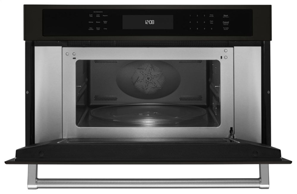 Kitchenaid KMBP100EBS 30" Built In Microwave Oven With Convection Cooking - Black Stainless Steel With Printshield&#8482; Finish