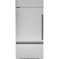 Cafe CDB36LP2PS1 Café™ 21.3 Cu. Ft. Built-In Bottom-Freezer Refrigerator