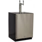 Marvel ML24BTP3LP Marvel Built-In Indoor Twin Tap Beer Dispenser - Solid Panel Overlay Ready Door - Integrated Left Hinge