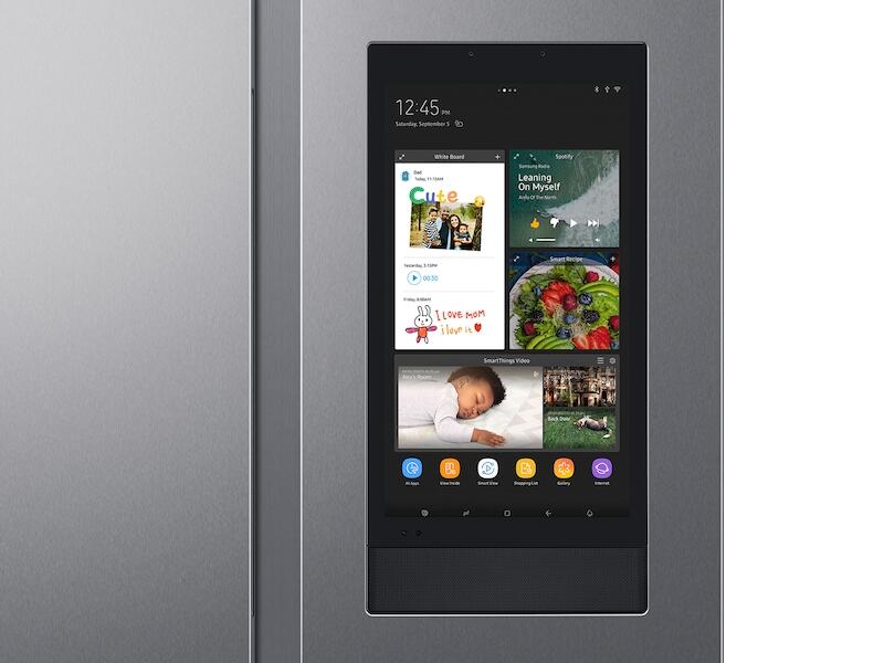 Samsung RS28A5F61SR 27.3 Cu. Ft. Smart Side-By-Side Refrigerator With Family Hub™ In Stainless Steel