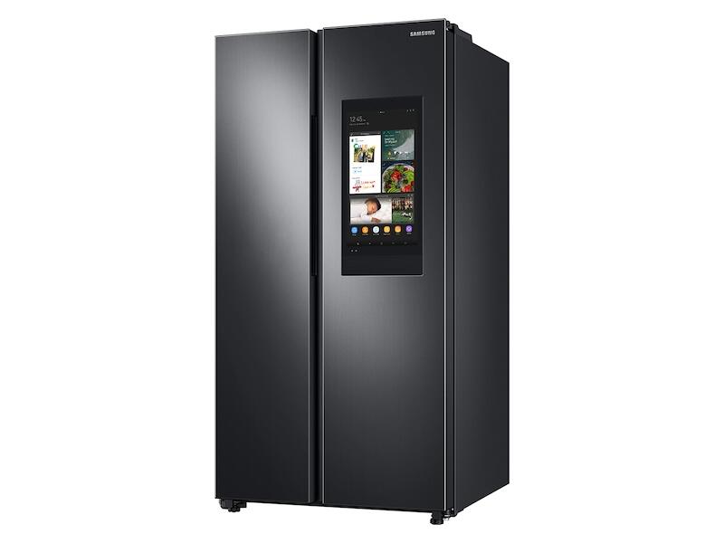 Samsung RS28A5F61SG 27.3 Cu. Ft. Smart Side-By-Side Refrigerator With Family Hub&#8482; In Black Stainless Steel