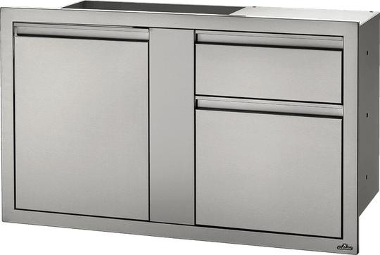 Napoleon Bbq BI42241D1W 42" X 24" Large Door & Waste Bin Drawer Waste Bin Drawer , Stainless Steel