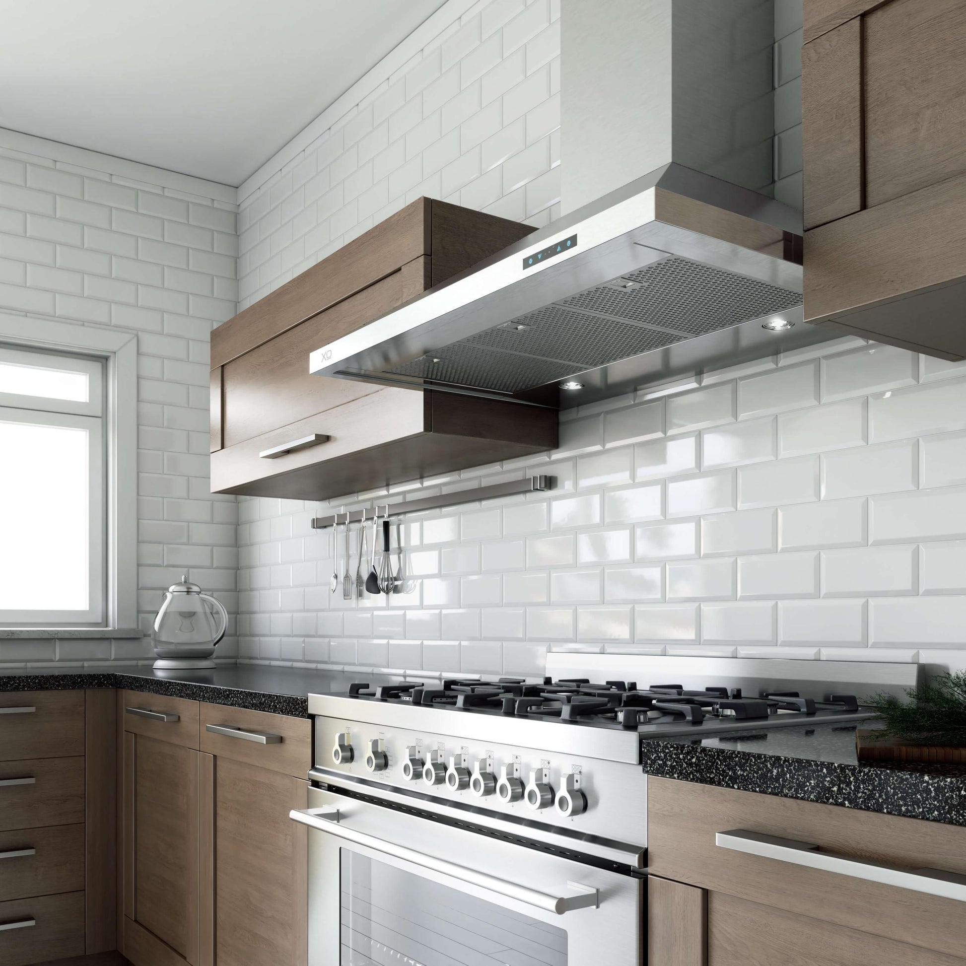 Xo Appliance XOV48SC New! 48In Ccc 600/395 Cfm Pro Chimney Hood Ss