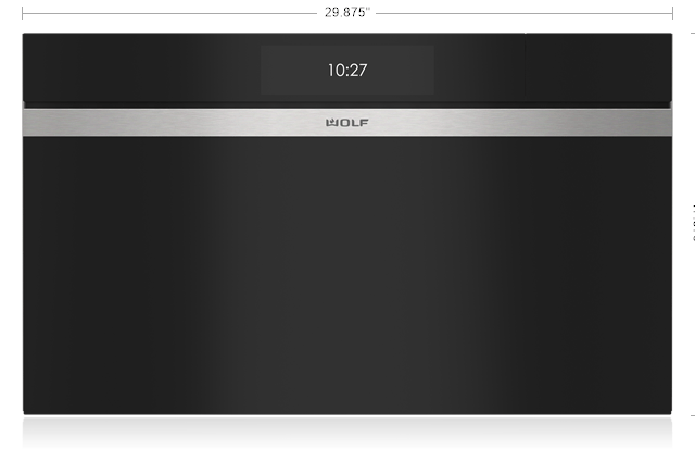 Wolf CSO3050CMB 30" M Series Contemporary Handleless Convection Steam Oven