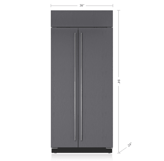 Sub-Zero BI36SO 36" Classic Side-By-Side Refrigerator/Freezer - Panel Ready
