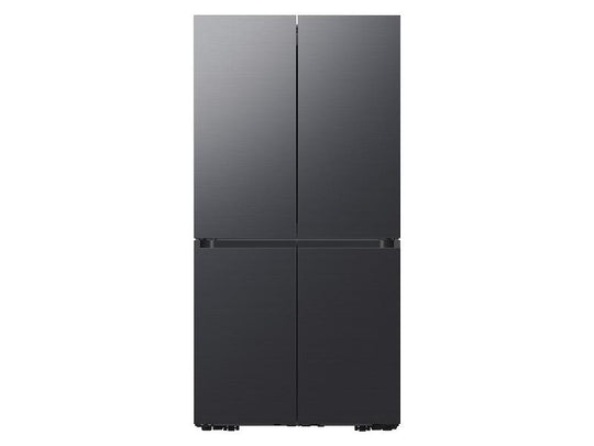 Samsung RF29A9675MT 29 Cu. Ft. Smart Bespoke 4-Door Flex™ Refrigerator With Customizable Panel Colors In Matte Black Steel