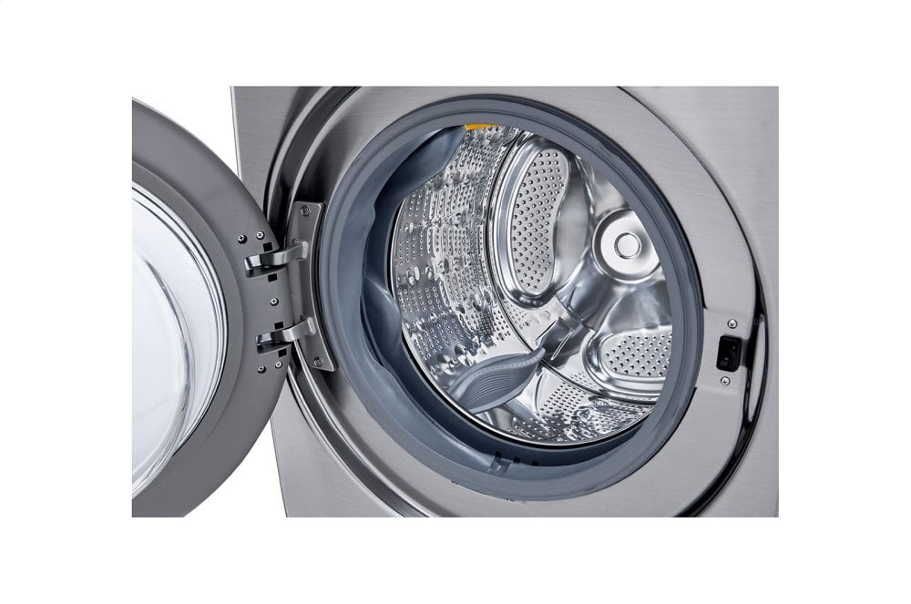 Lg WM3600HVA 4.5 Cu. Ft. Ultra Large Capacity Smart Wi-Fi Enabled Front Load Washer With Built-In Intelligence & Steam Technology