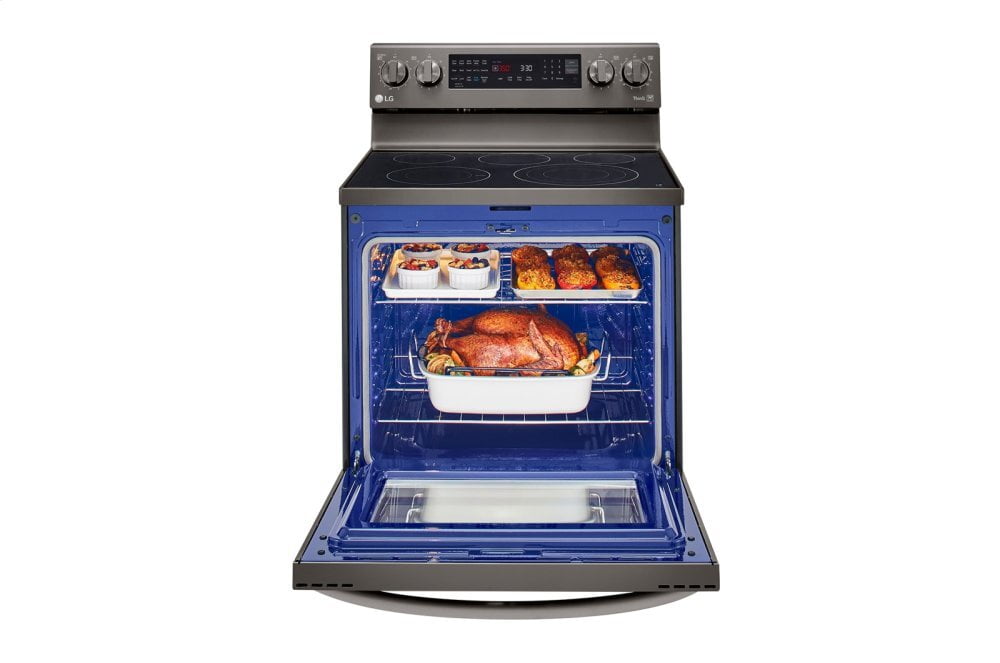 Lg LREL6325D 6.3 Cu Ft. Smart Wi-Fi Enabled True Convection Instaview® Electric Range With Air Fry