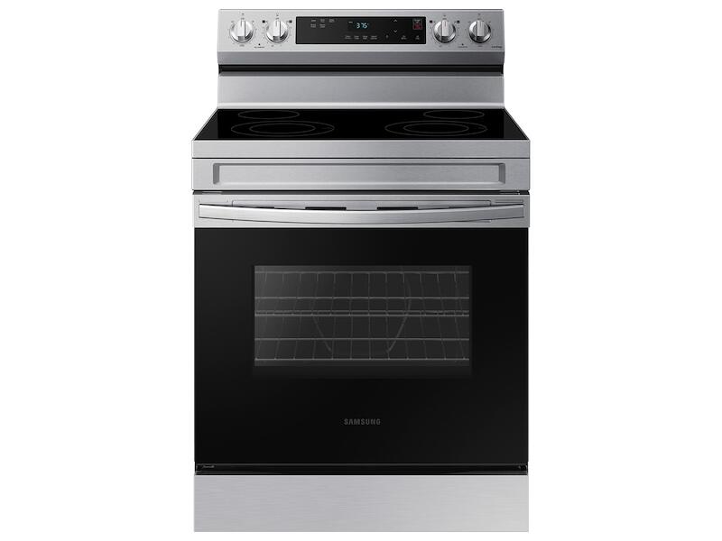 Samsung NE63A6111SS 6.3 Cu. Ft. Smart Freestanding Electric Range With Steam Clean In Stainless Steel