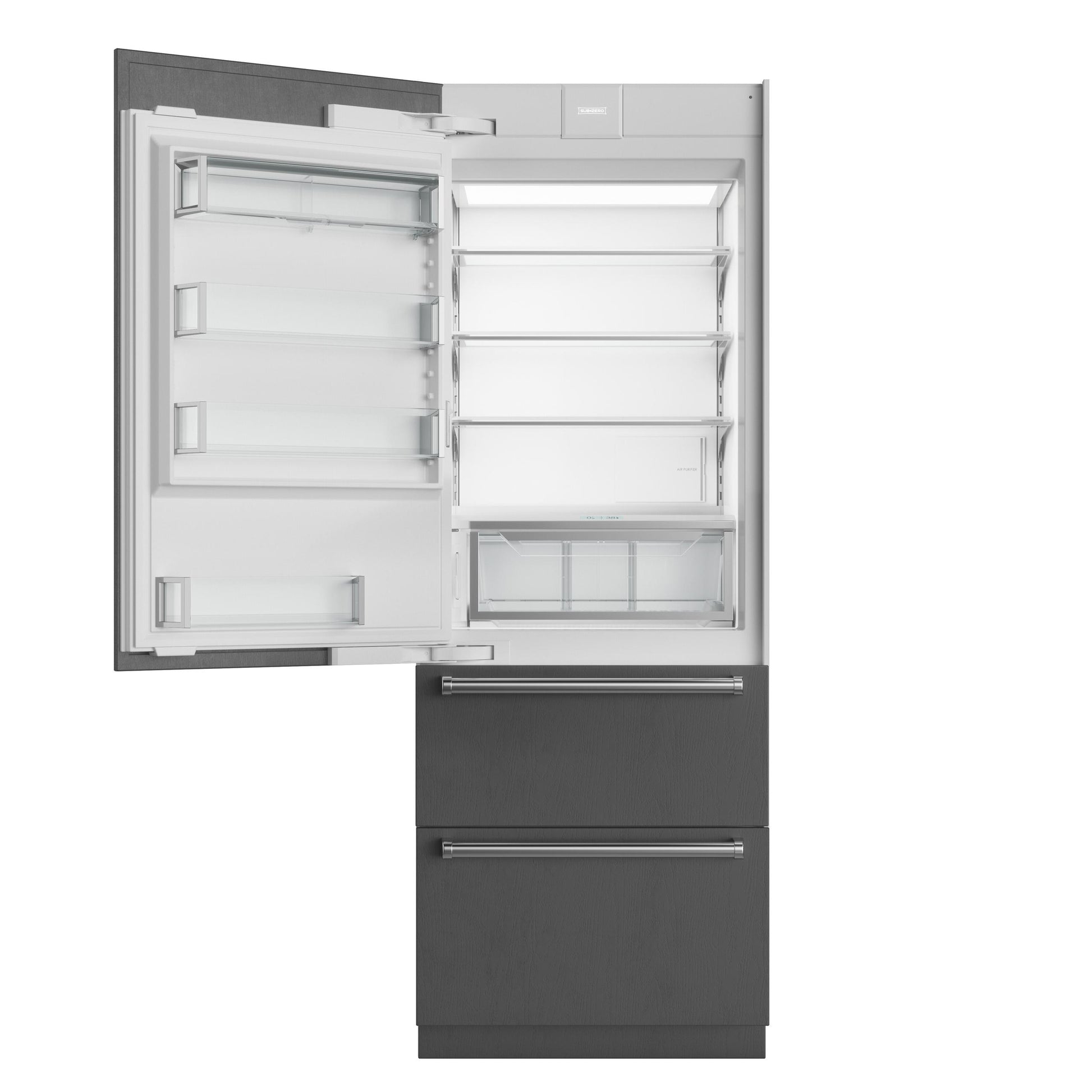Sub-Zero DET3050CIIDR 30" Designer Over-And-Under Refrigerator/Freezer With Ice Maker And Internal Dispenser - Panel Ready