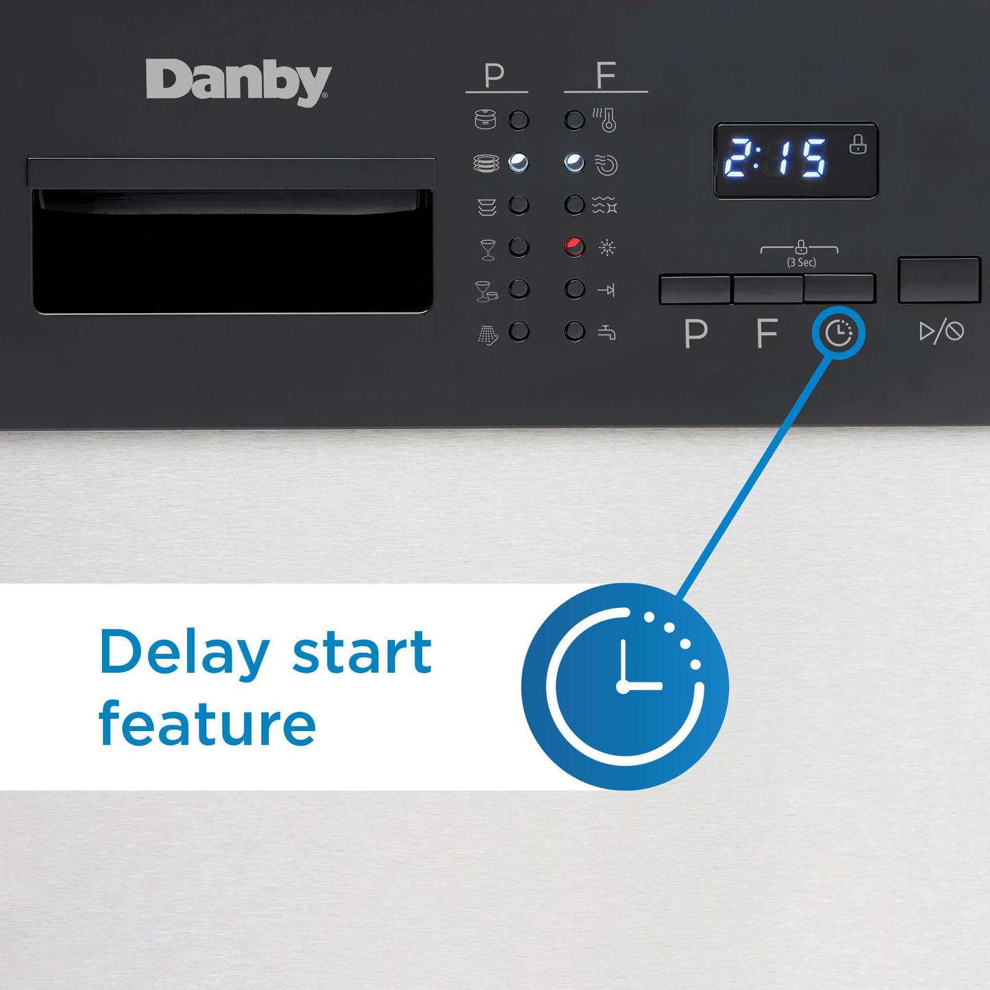 Danby DDW2404EBSS Danby 24" Stainless Full Size Dishwasher